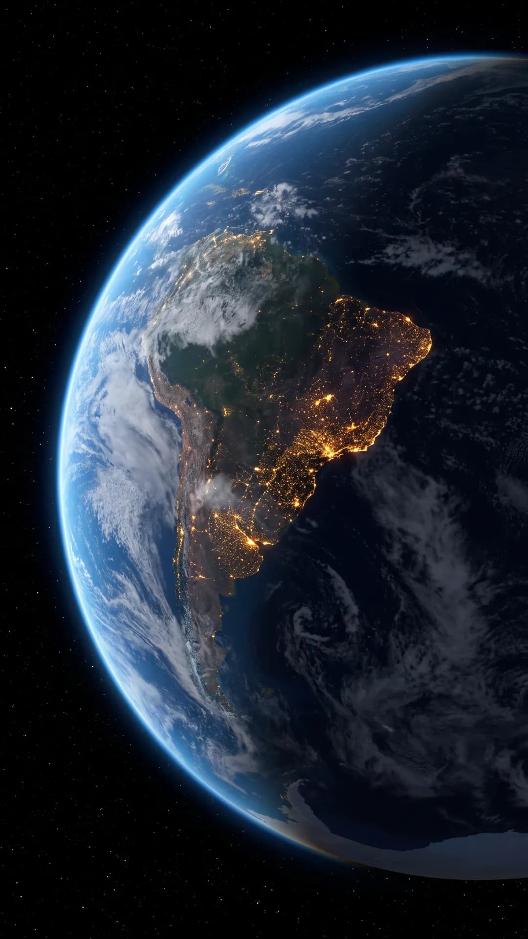AI-generated example: the Earth seen from orbit, the start frame